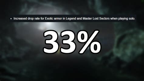 Some are vastly easier than others so they may want to look at average completion rates and time for the rotation as a whole and adjust drop rates to make the average time to get exotics. . Lost sector exotic drop rate reddit